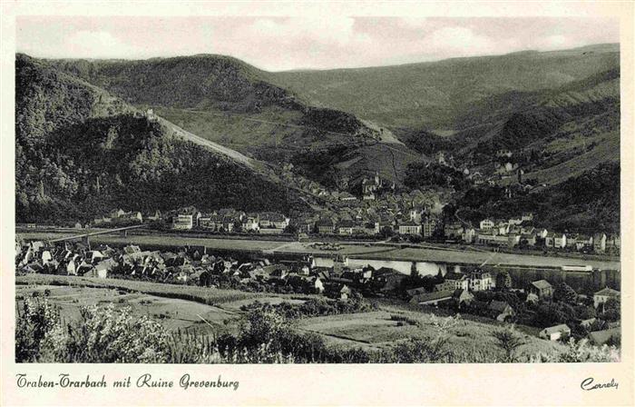 Traben-Trarbach Mosel Panorama mit Ruine Grevenburg