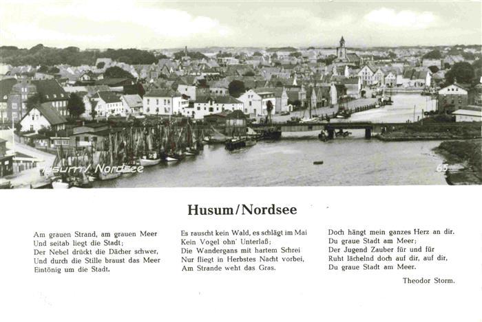Husum Nordfriesland Stadtpanorama Gedicht Theodor Storm