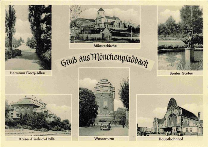 MoeNCHENGLADBACH NRW Hermann-Pieck-Allee Muensterkirche Bunter Garten Kaiser-Fri