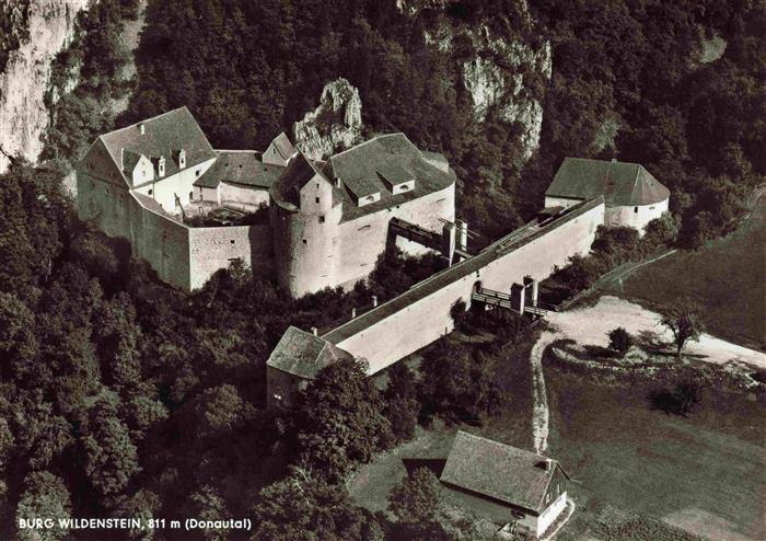 Burg Wildenstein Beuron BW Fliegeraufnahme