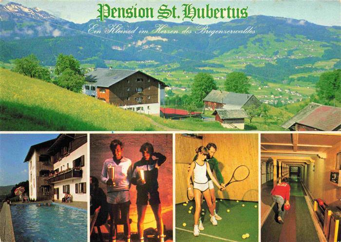 Grossdorf Egg Vorarlberg AT Pension St. Hubertus Panorama Swimming Pool Tennissc