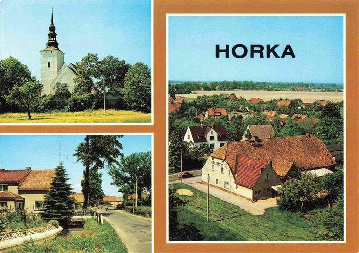 Horka Oberlausitz Kirche Ortsansichten