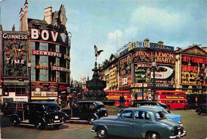 LONDON  UK Piccadilly Circus Traffic