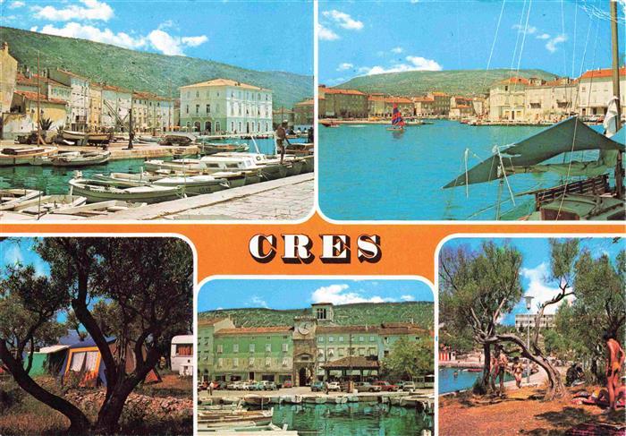 Cres Croatia Teilansichten Hafen Campingplatz