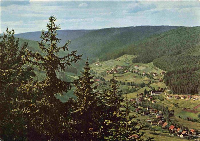 Tonbach Baiersbronn BW Panorama Luft- und Winterkurort im Schwarzwald