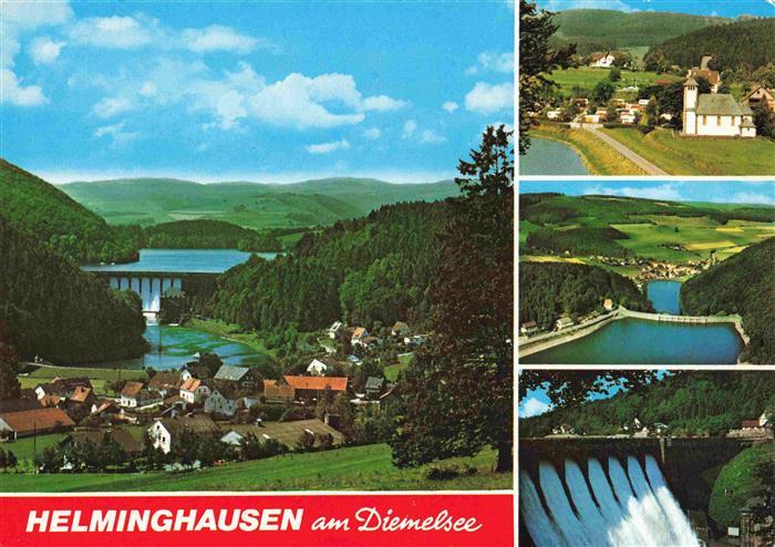 Helminghausen Marsberg NRW Panorama Diemelsee Sperrmauer