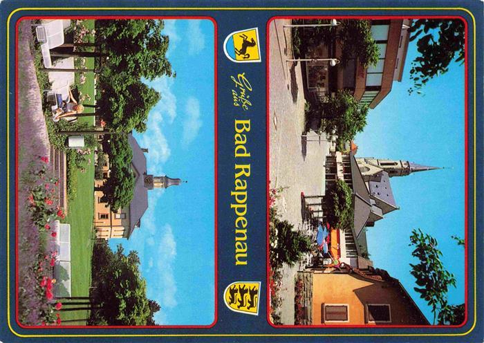 Bad Rappenau Motiv mit Kirche Salinenamtsgebaeude Parkanlagen