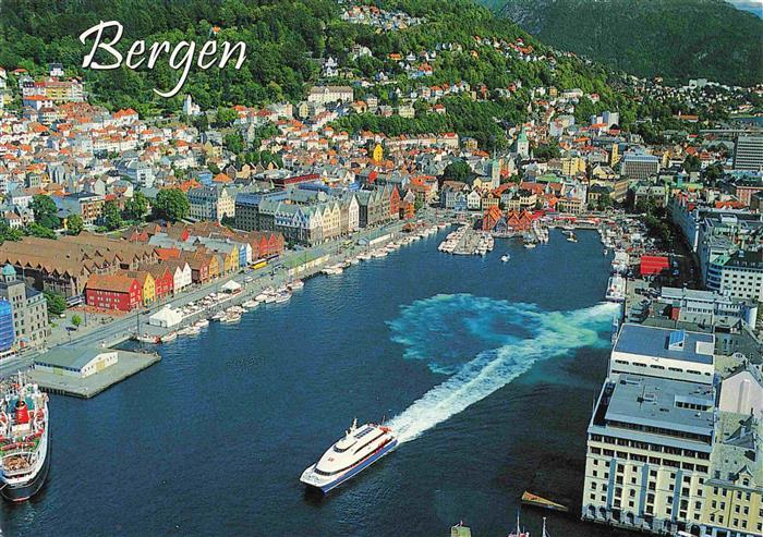 Bergen Norwegen Hafen