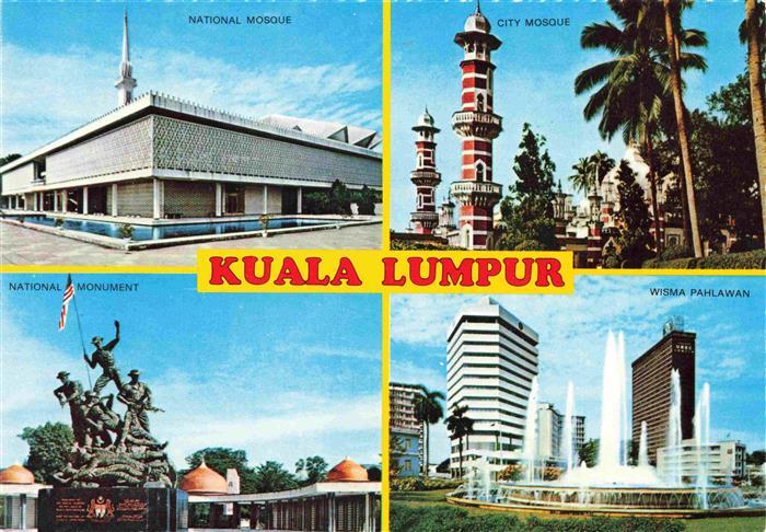 Kuala Lumpur Malaysia National Mosque City Mosque National Mo