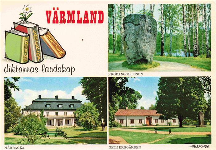 Vaermland Region Froedingsstenen Marbacka Museum Geijersgarden