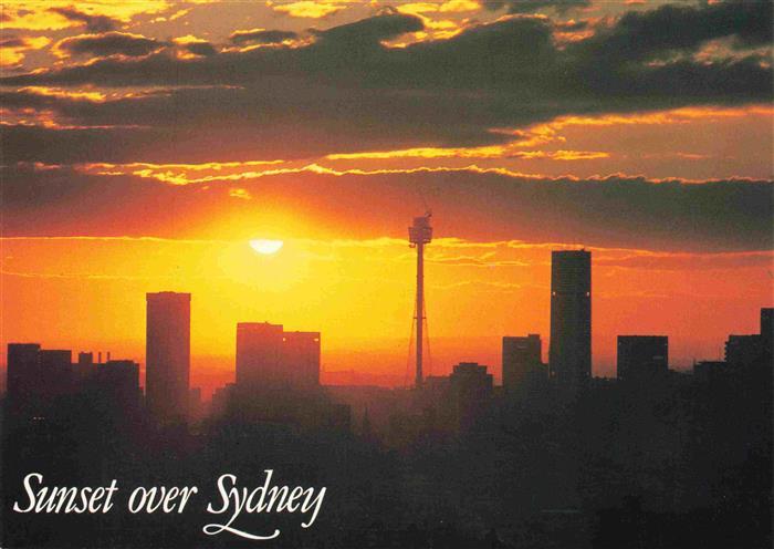 SYDNEY NSW Australia Sunset over the city
