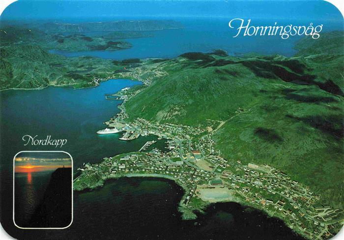 Honningsvag Norge Fliegeraufnahme Nordkapp
