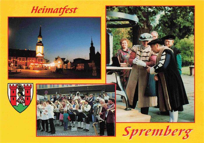 Spremberg Niederlausitz Grodk Brandenburg Heimatfest Marktplatz Nachtaufnahme