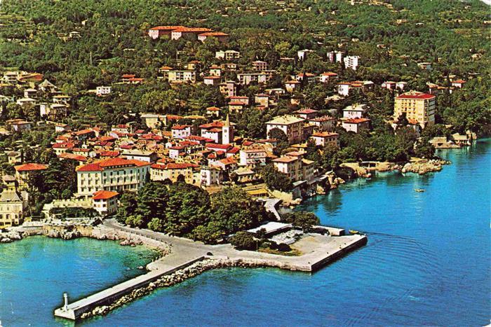 Lovran Lovrana Laurana Croatia Fliegeraufnahme