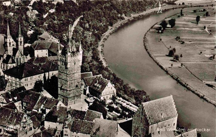 Bad Wimpfen Neckar Blauer Turm Hotel Restaurant Fliegeraufnahme