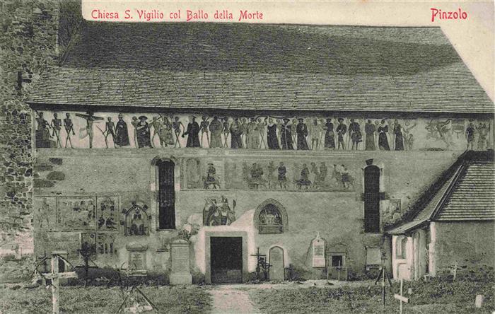 Pinzolo Trentino IT Chiesa San Vigilio col Ballo della Morte