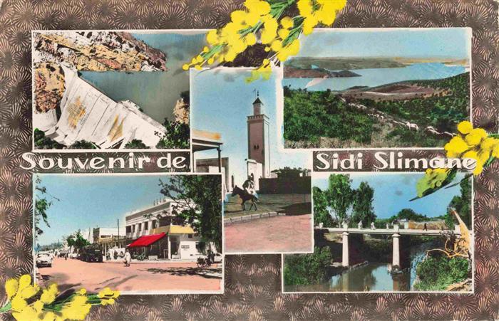 Sidi Slimane Maroc Fliegeraufnahmen Ortsmotive Bruecke