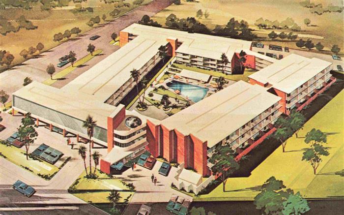 Metairie Louisiana USA Imperial House Motor Hotel Fliegeraufnahme