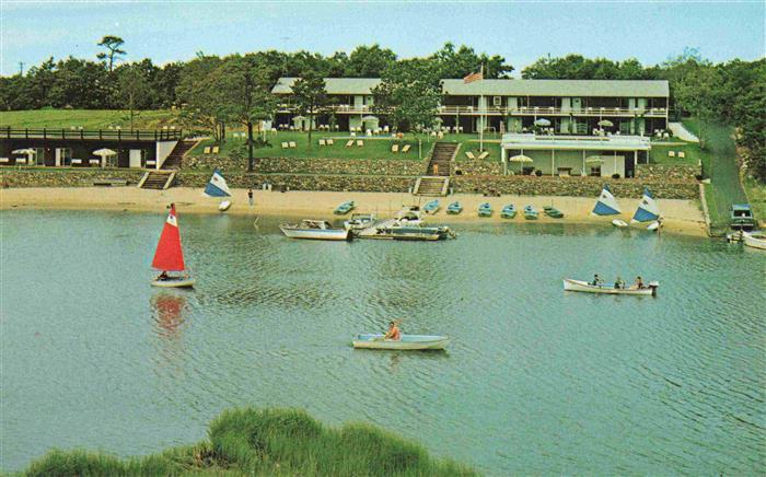 Cape Cod Massachusetts USA Green Harbor Motel on the water Fliegeraufnahme