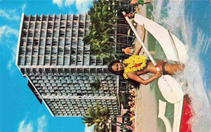 Waikiki Honolulu Hawaii USA The Outrigger Hotel Strand