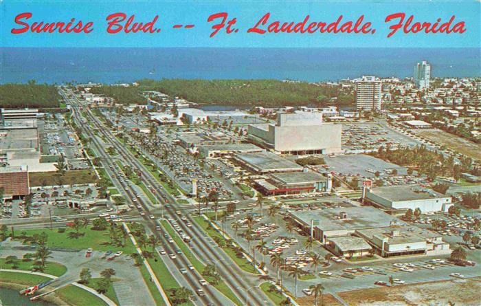 Fort Lauderdale Florida USA Shopping Center Fliegeraufnahme