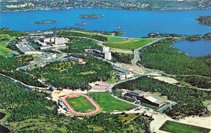Sudbury Ontario Canada Laurentian University Ramsey Lake Road Fliegeraufnahme