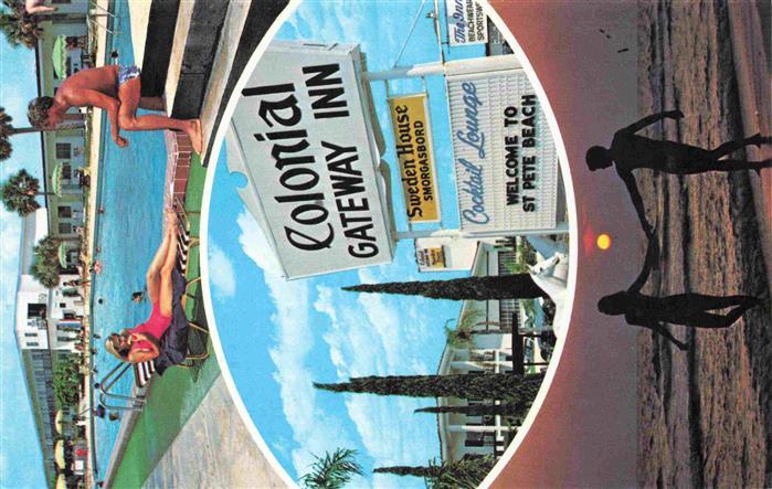 St Pete Beach Florida USA Colonial Gateway Inn Pool Strand
