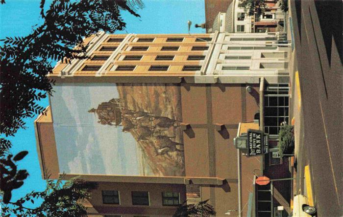 Dodge City Kansas USA Stagecoach Mural First National Bank