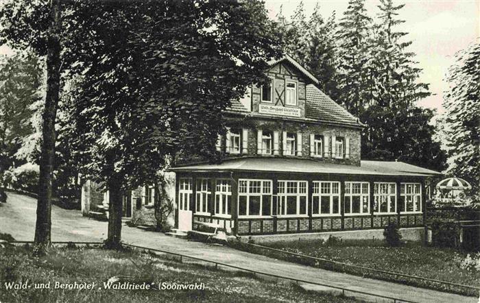 Sobernheim Bad Wald und Berghotel Waldfriede im Soonwald