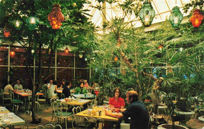 Clearwater Beach Florida USA Kapok Tree Inn Patio dining amid a tropical indoor