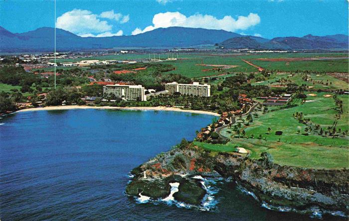 Kauai Hawaii Island USA Surf Resorts Hawaii Fliegeraufnahme
