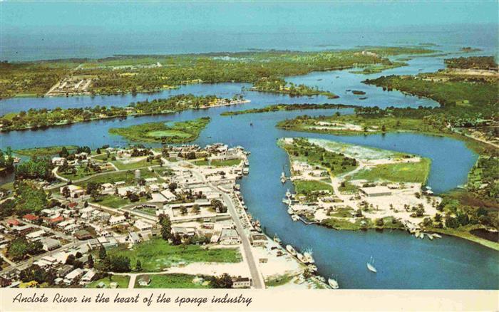 Tarpon Springs Florida USA Anclote River Gulf of Mexico Fliegeraufnahme