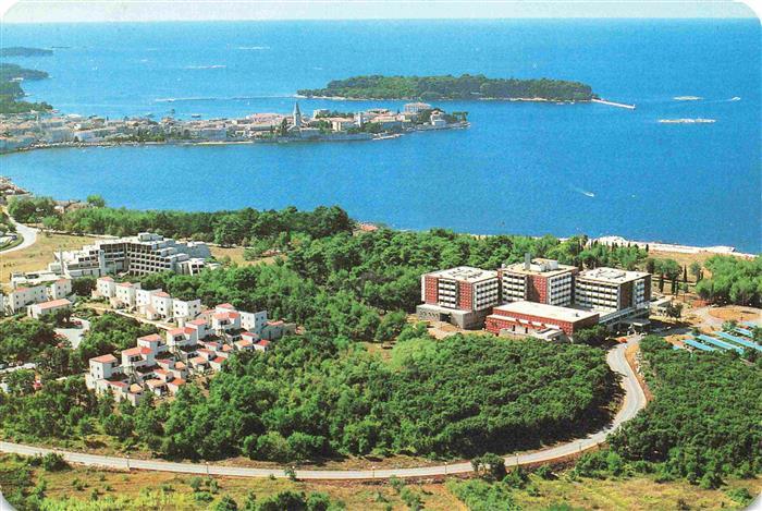 Porec Croatia Fliegeraufnahme mit Hotel Pical I