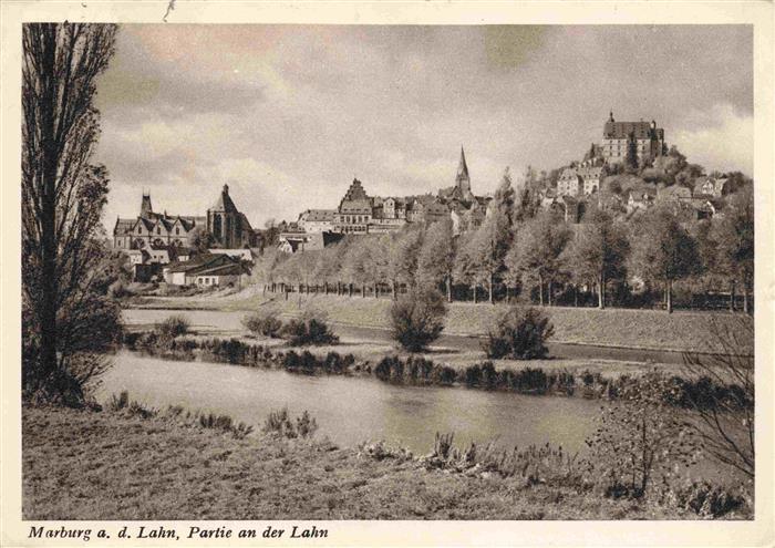 MARBURG  LAHN Panorama Lahnpartie