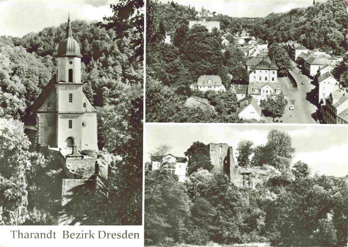 Tharandt Kirche Panorama Burgruine