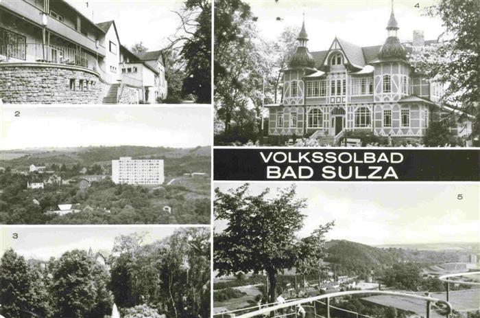 Bad Sulza Thueringen Kurhaus Bettenhaus Wismut Sanatorium Kurpark Inhalatorium B