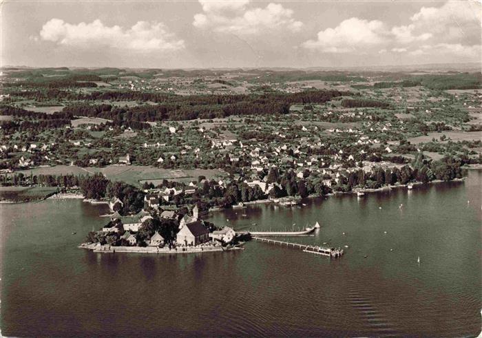 Wasserburg Bodensee Fliegeraufnahme