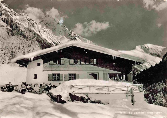 OBERSTDORF Bayern Berggasthof Gerstruben mit Hoefats und Rauheck