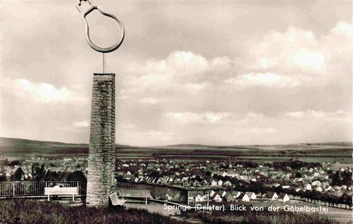 Springe Deister Blick von der Gaebelbastei