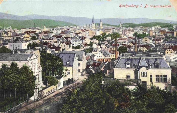 Reichenberg  LIBEREC Boehmen CZ Gesamtansicht