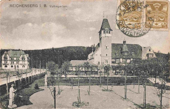 Reichenberg  LIBEREC Boehmen CZ Volksgarten