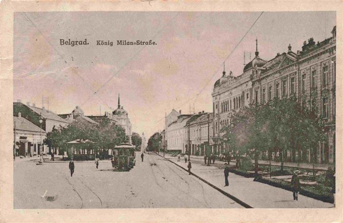 Belgrad Belgrade Serbija Koenig Milan Strasse