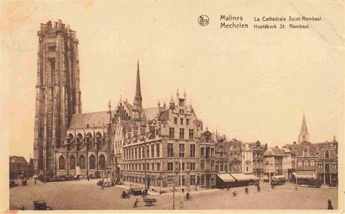 MALINES Mechelen Flandre Belgie La Cathedrale Saint Rombaut