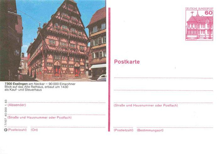 EssLINGEN  Neckar Altes Rathaus Kauf und Steuerhaus