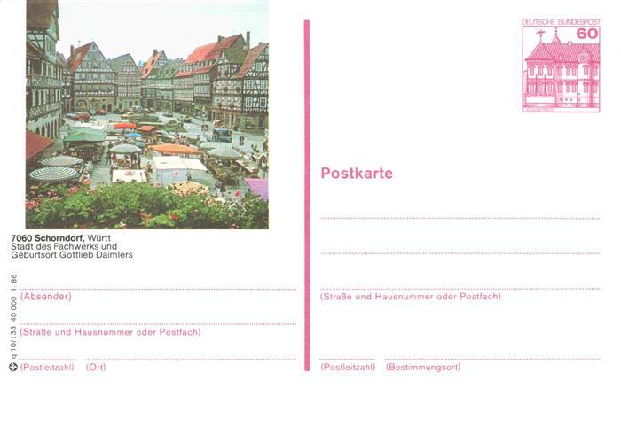 Schorndorf  Wuerttemberg Marktplatz