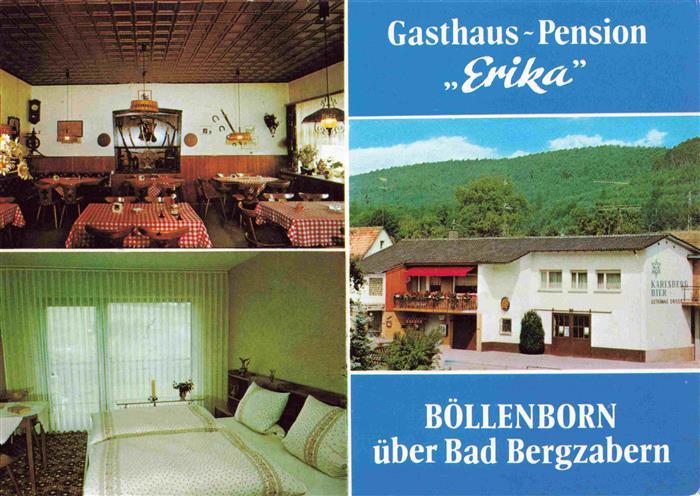 Boellenborn Gasthaus Pension Erika Gaststube Zimmer