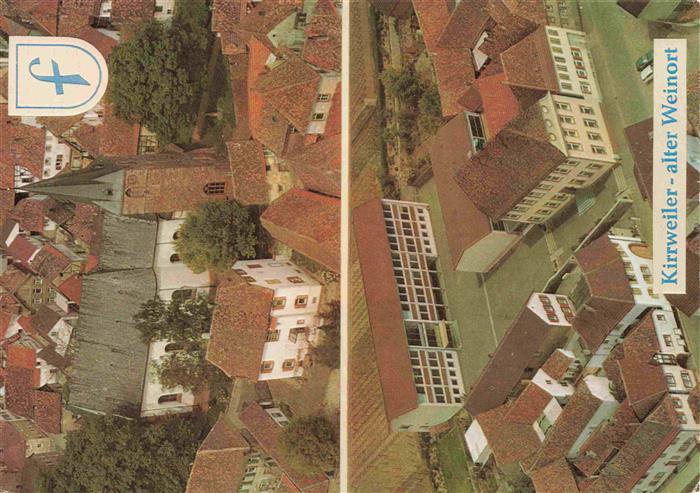 Kirrweiler Lauterecken Fliegeraufnahme mit alten Haeusern schoenen Torboegen Fes