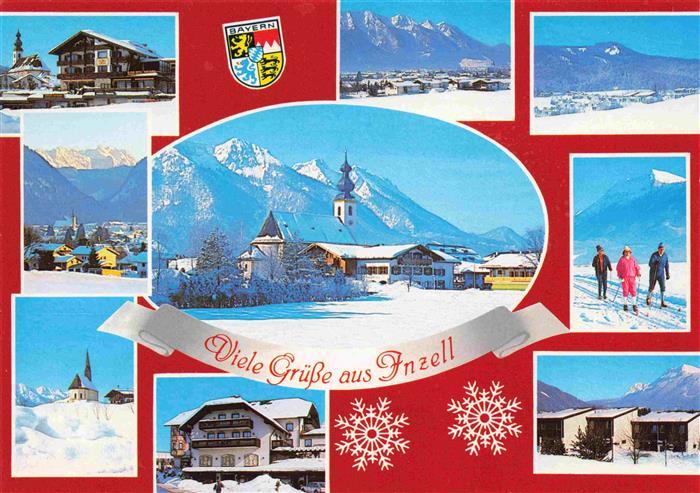 Inzell Traunstein Bayern Orts und Teilansichten Panorama Langlauf
