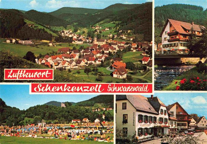 Schenkenzell Panorama Schwimmbad Ortspartien