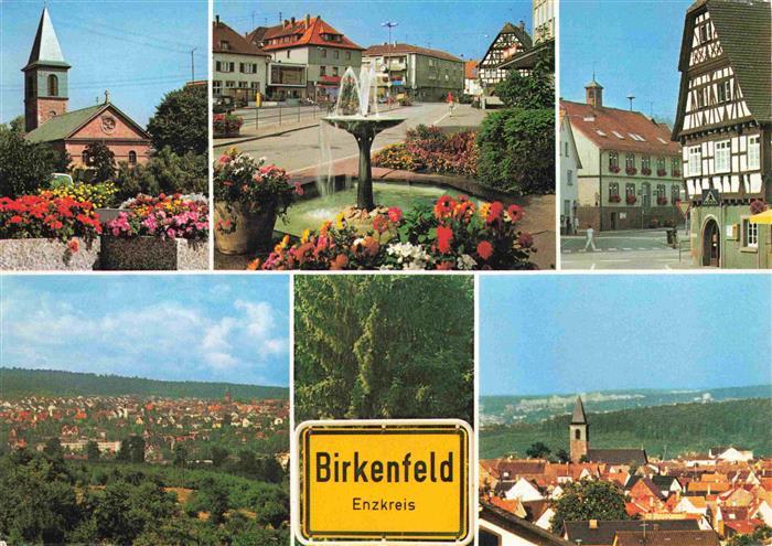 Birkenfeld Wuerttemberg Ev Kirche Panorama Marktplatz Altes Rathaus Ortsansicht